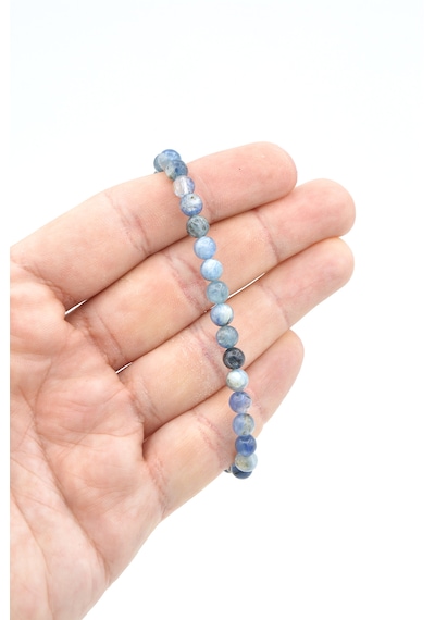 Murty99 Hakiki Doğal Mavi Kyanit Taşı Bileklik 6 Mm Mavi