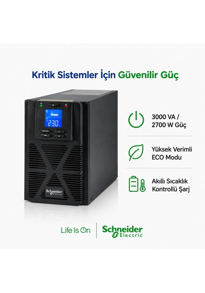 Easy Ups On-line Spm3kı-tr 3000va 2700w 230v Saf Sinüs Kesintisiz Güç Kaynağı - Ups
