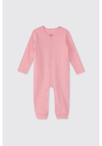 Panço Yenidoğan Fırfırlı Pembe Tulum 2511GN30005