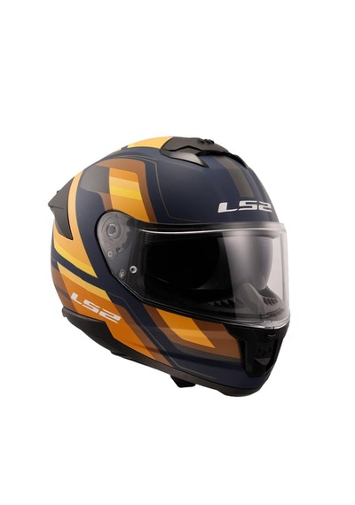 Stream 2 Mat Blue Orange Fullface Kask Mavi - Turuncu