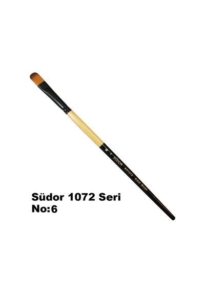 Südor 1072 Seri Kedi Dili Yağlı Boya-Akrilik Boya Fırçası No 6