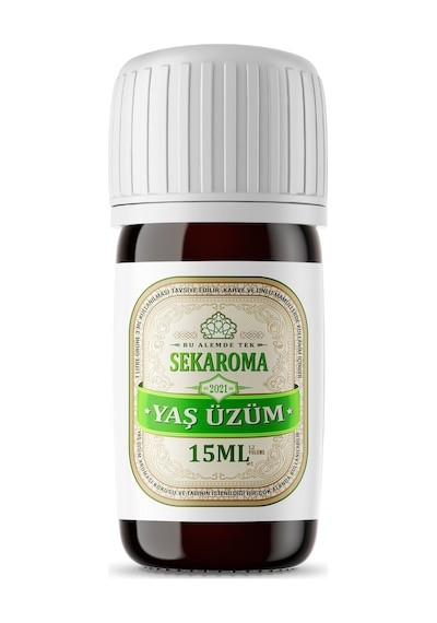 Sek Aroma Tekirdağ Yaş Üzüm Aroması 15 ML - 5 L Uyumlu Sek Aroma Tekirdağ Yaş Üzüm Aroması 15 ML - 5 L Uyumlu