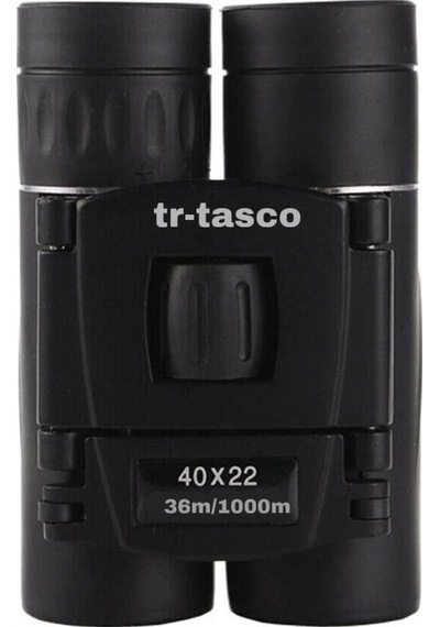 Tr- 40x22 Cepte Taşımalı Kauçuk Kaplamalı Mini Dürbün 1000m/36m Lisinya Siyah