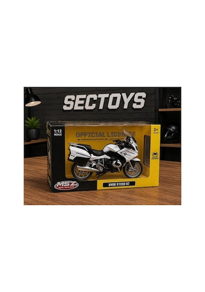1:12 Ölçek Bmw R1250 Rt Diecast Model Motosiklet Beyaz Kutulu Lisanslı Bmw R1250 Motosiklet