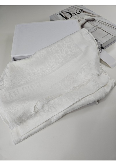 Cd Desen Kaşmir İpek Şal Silk Scarfs Hijab İthal Ürün Beyaz