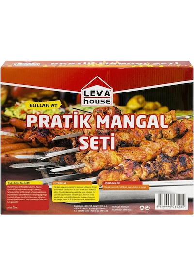 Leva House Pratik Kullan-At Kömürlü Mangal