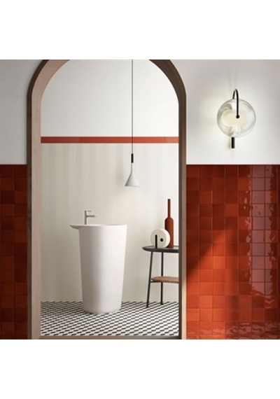 VitrA 7.5x30 Mode Fon Lava Kırmızı Parlak Duvar Karosu K948405sr001vte0