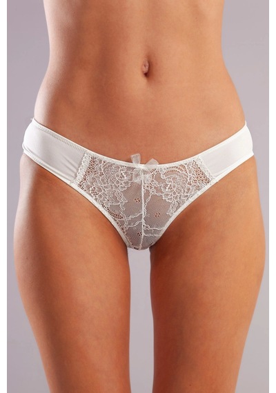Golshan Gala A Plus Beyaz Dantelli Mini Slip Külot Beyaz