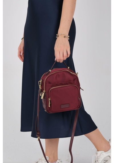 Silver Polo Sp1220 Kadın Çapraz Çanta Saten Bordo-bordo