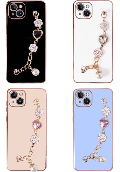 Zore Apple Uyumlu iPhone 15 Plus El Tutamaçlı Kamera Korumalı Taka Silikon Kılıf-p Pembe