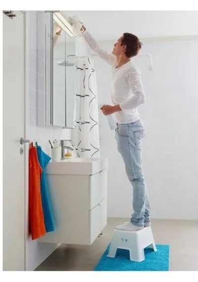 Sumuhome Bolmen Basamak Tabure Beyaz 44x35x25 Cm Beyaz