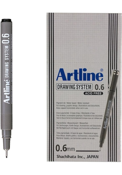 Artlıne Cızım Kalemı 06Mm Sıyah 12'li Kutu 236