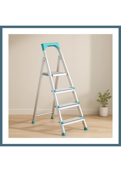 Bezos 3+1 Basamaklı Metal Merdiven 82 Cm 120 Kg Agc Standart
