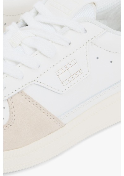 Tommy Hilfiger The Greenwich Edge Kadın Beyaz Deri Sneaker-13414 Beyaz