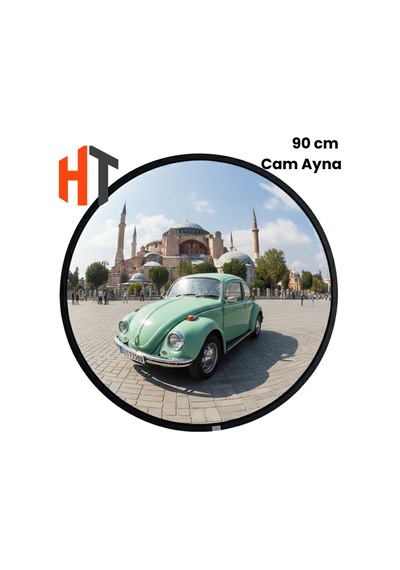 Cam Trafik Güvenlik Aynası 90 Cm, Tümsek Ayna, Otopark Aynası