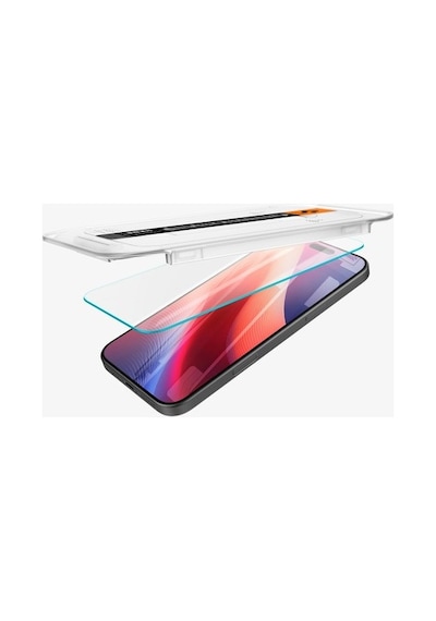 Spigen İphone 16 Pro Uyumlu Cam Ekran Koruyucu Kolay Kurulum Glas.tr Ez Fit Slim Hd 2 Adet - Agl07928