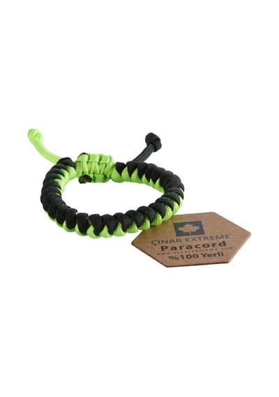 Neon Sarı Snake Paracord Bileklik Çınar Extreme Çok Renkli