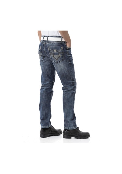 Cd862 Çok Şık Erkek Jeans Blue Mavi