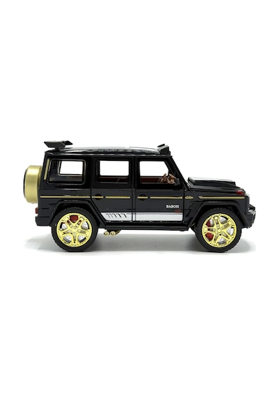 Mercedes Brabus G800 1:24 Metal Model Araba - Sesli Işıklı, Çek Bırak, Açılan Kapılar - Siyah