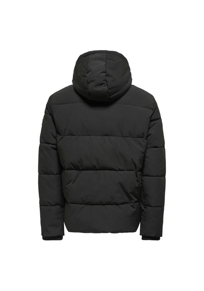 Only & Sons Onspete Puffer Jacket Otw Erkek Siyah Ceket - 22034728 Siyah
