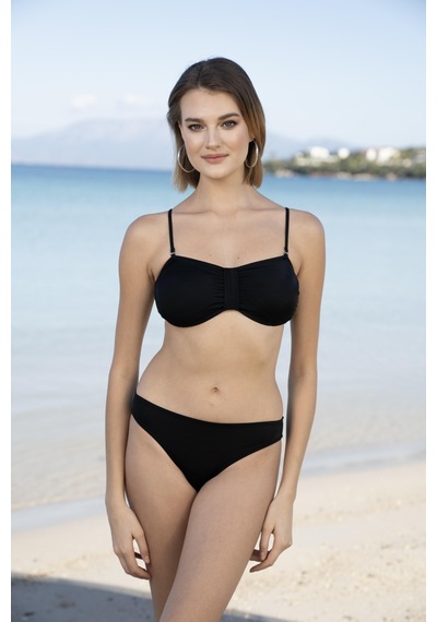 Estiva Luplu Straplez Bikini Takımı - Siyah