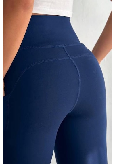 Balenbi Haute Kadın Yüksek Bel Toparlayıcı Çift Cepli Leggings Fitness Tayt 1092 Lacivert Balenbi Haute Kadın Yüksek Bel Toparlayıcı Çift Cepli Leggings Fitness Tayt 1092 Lacivert