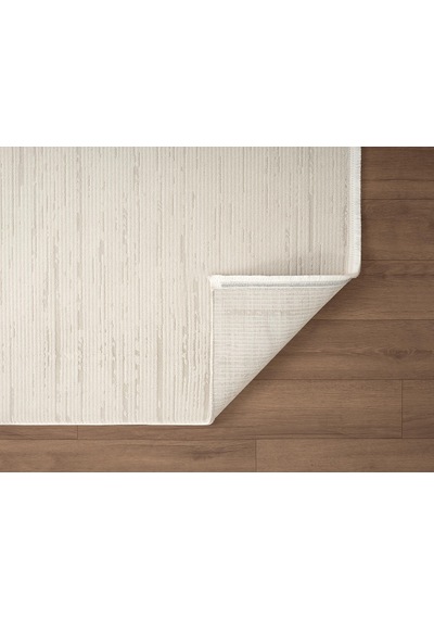 Loya Ly009w Krem Halı Modern Desenli Antialerjik Pamuk Taban Salon Halısı Yatak Odası Koridor