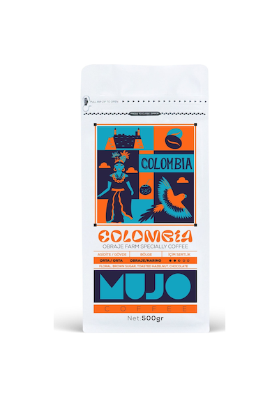 Colombia Obraje Farm Specially Coffee Çekirdek Kahve-500gr-çekirdek Kahve Çekirdek Kahve