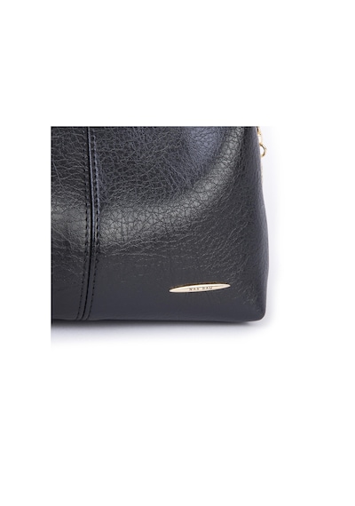 Nas Bag Kadın Mini Omuz Ve Çapraz Çanta Örgülü Askılı En: 23 Cm , Boy: 14 Cm Siyah Victoria