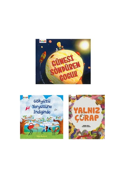 Yalnız Çorap Güneşi Söndüren Çocuk Ve Gökyüzü Yeryüzüne İndiğinde Set