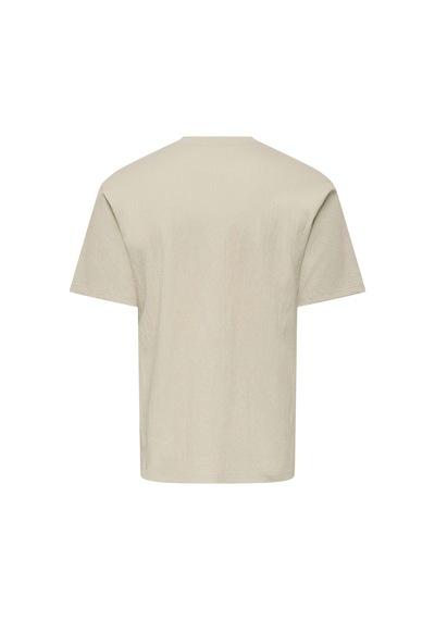Only & Sons Eddie Erkek Bej Tişört 22037536-slg Krem