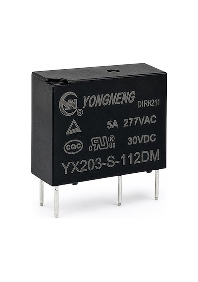 Yx203-s-112dm 5 Amper 30 Volt Slim 4 Pin Güç Rölesi
