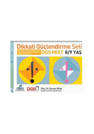 Dikkati Güçlendirme Seti Mixt 8 - 9 Yaş - Osman Abalı - Adeda
