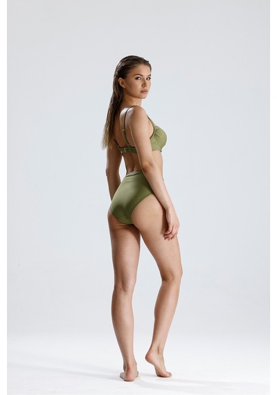 Magic Form Yüksek Bel Toparlayıcı Bikini Alt Yeşil - 728500066 Yeşil