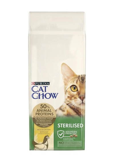 Kısırlaştırılmış Tavuklu Yetişkin Kedi Maması 15 Kg
