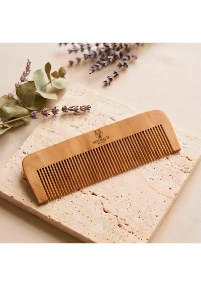 Naturaliz Beauty %100 Doğal Ahşap Sık Dişli Tarak