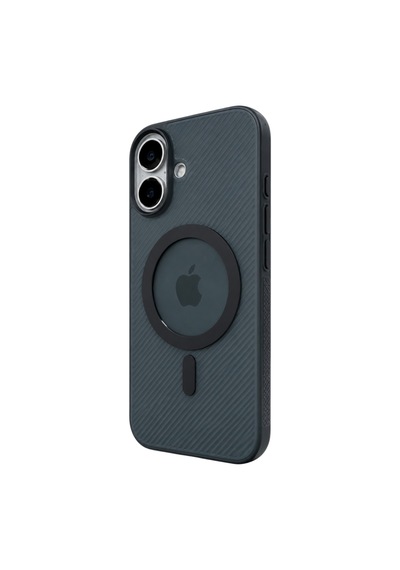 Apple Uyumlu iPhone 17  Magsafe Mat Karbon Desenli Telefon Kılıfı