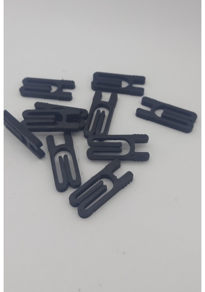 Mini Paket Kapatma Mandalı Klipsi 10 Adet Siyah