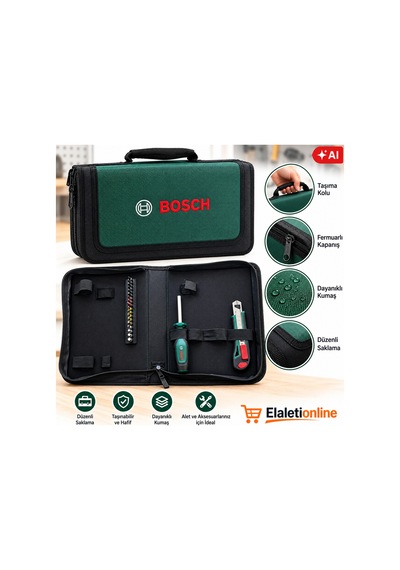 Kumaş Çanta, Maket Bıçağı,tornovida Tutucu Ve Bits Uç Set - 939643335