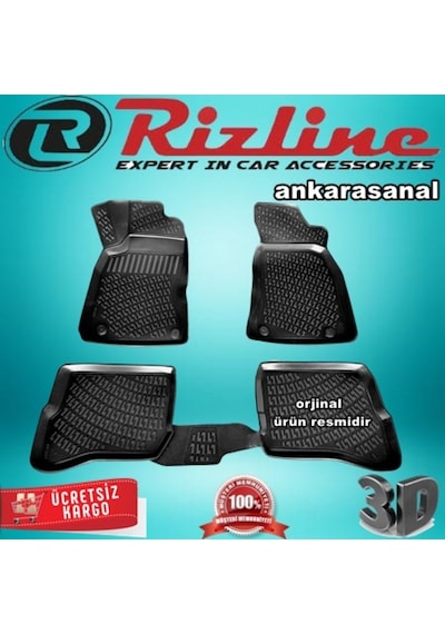 Rizline Vw Passat B5 3D Paspas Havuzlu Siyah 1998-2004 Arası N11.1020