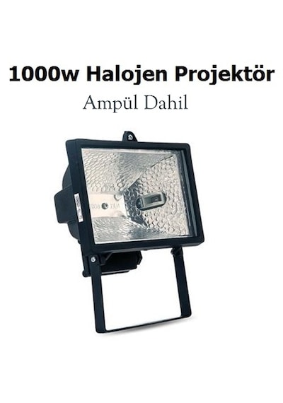 Doğan 1000 Watt Halojen Projektör Ampul Dahildir Sarı Işık