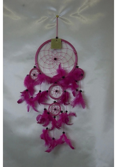 Dream Catcher Düş Kapanı Pembe 11 Cm