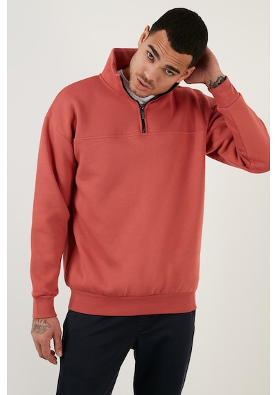 Buratti Regular Fit Pamuklu Içi Tüylü Yumuşak Şardonlu Kışlık Erkek Sweat 59053431 Tarçın