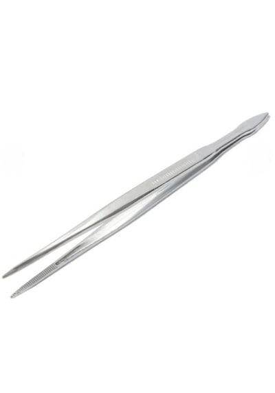 Spatül Öğrenci Tipi + Penset Düz Ssivri Uçlu 16 Cm Nikel Kaplama