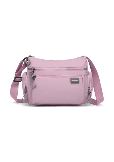 Smart Bags Ten Rengi Orta Boy Çok Cepli Su Geçirmez Ultra Hafif Kumaş Kadın Çapraz Çanta