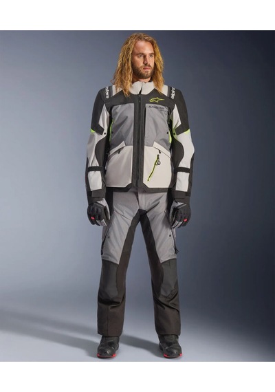 Alpinestars Andes V4 Korumalı Motosiklet Montu Gri Siyah Sarı