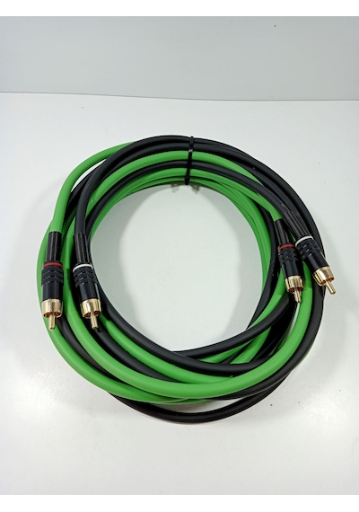 Amfi Rca Kablosu El Yapımı %100 Bakır Parazit Yapmaz 5 Metre