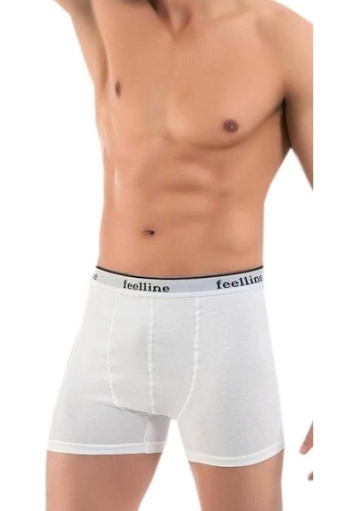 Abarta Erkek Slimfit Boxer -renk Ve Beden Seçenekleri -3 Adet Beyaz