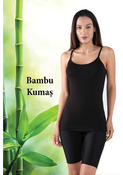 Bambu Kadın Askılı Atlet Beyaz Beden: L-xl Çok Renkli