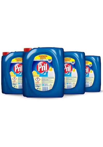 Şeylişeyler Pril Sıvı Bulaşık Deterjanı Limon 4 Lt 4 Adet